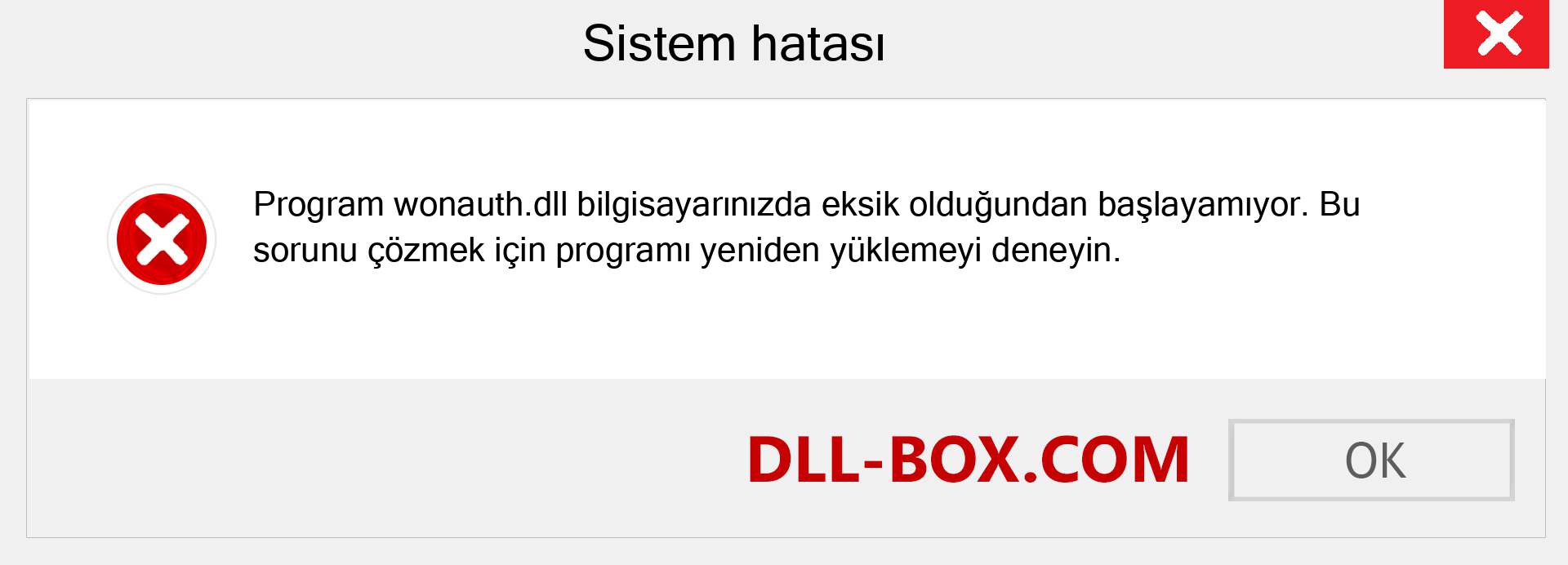 wonauth.dll dosyası eksik mi? Windows 7, 8, 10 için İndirin - Windows'ta wonauth dll Eksik Hatasını Düzeltin, fotoğraflar, resimler